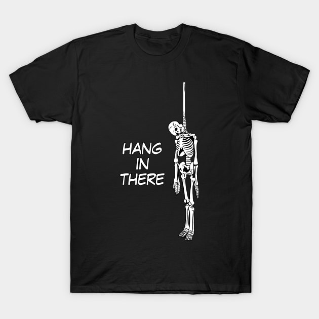 Hanging Skeleton T-Shirt by Black Snow Comics